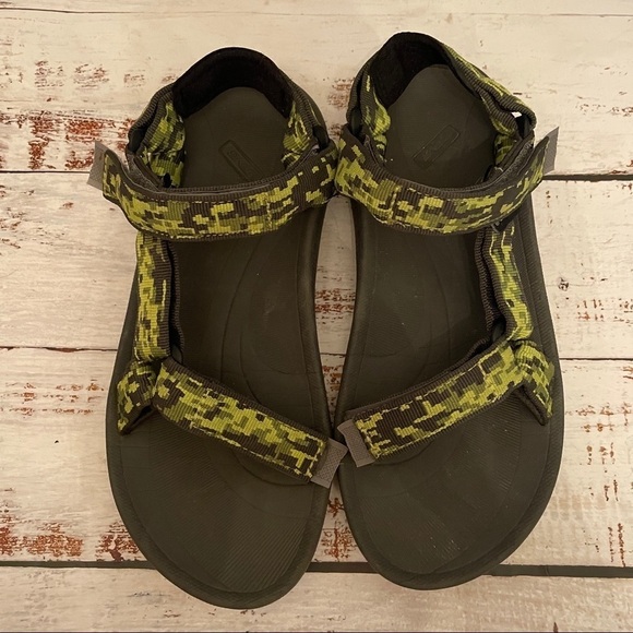 TEVA Hurricane Sport Aztec Sandals womens size 5 lime green rafting hiking - Picture 2 of 8